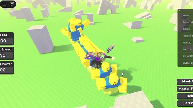 У меня появилась своя армия нубиков в роблокс
