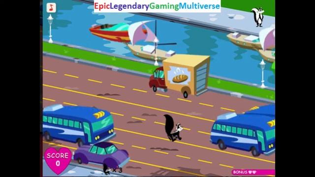 Looney Tunes Pepe LePew's Love Run Gameplay смотреть онлайн