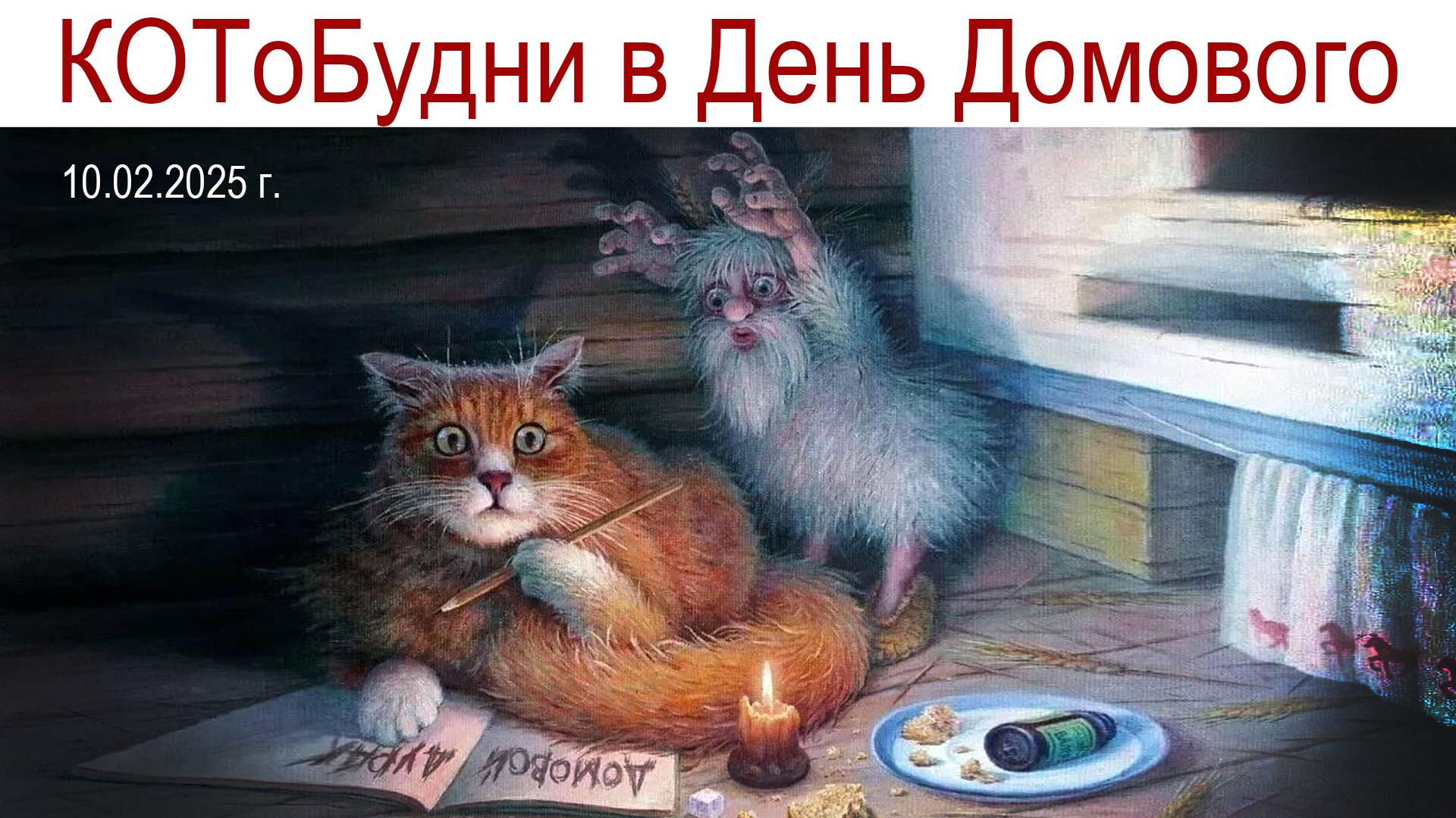Домовой и Кот - друзья очень много лет или КОТоБудни от 10.02.2025г. смотреть онлайн