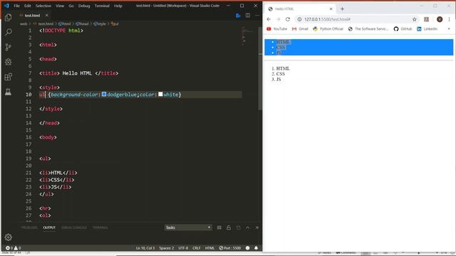 22 CSS Lists смотреть онлайн