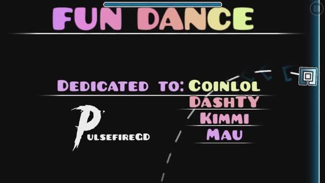 Fun dance by pulsefireGD|Harder level|Geometry dash| смотреть онлайн