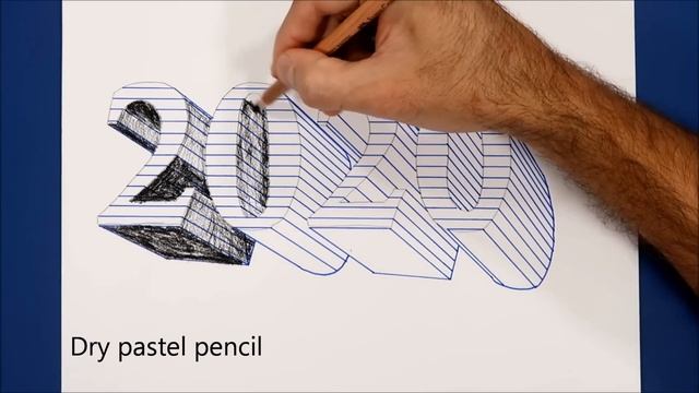 How to Draw 2020, 3D Drawing Trick Art On Line Paper смотреть онлайн