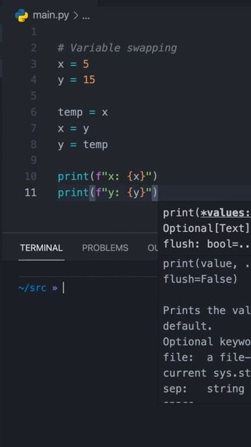 How to swap variables in Python?🐍 смотреть онлайн