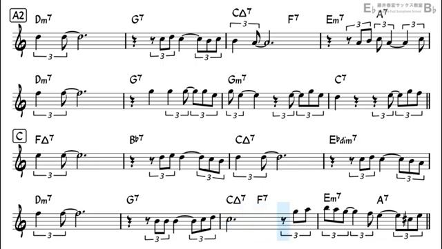 What a Difference a Day Made Backing Track with Sheet Music for Alto Sax_270p_360p смотреть онлайн