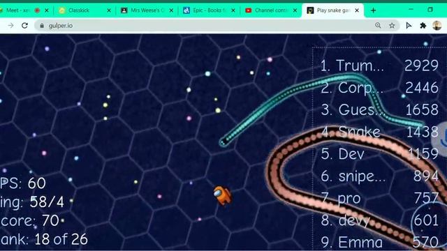 my first video of gulper.io смотреть онлайн