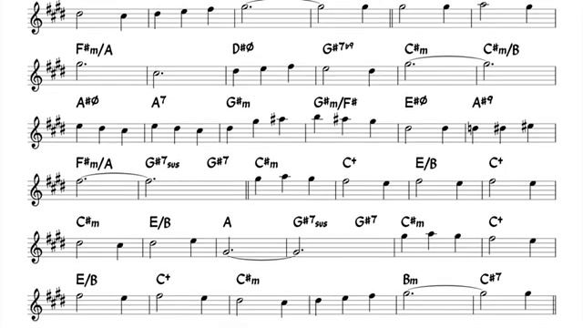 Whistling Away The Dark Mercer Mancini Backing track score for Eb alto instruments_270p_360p смотреть онлайн