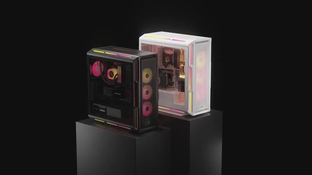 Corsair iCUE 5000T RGB - крупный корпус с интенсивной RGB-подсветкой. смотреть онлайн