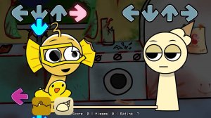 FNF Батл Спрунки Sprunki Хоррор версия Vs Обычная версия