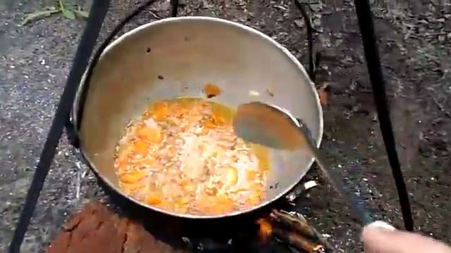 Варим с сыном солдатскую кашу. смотреть онлайн