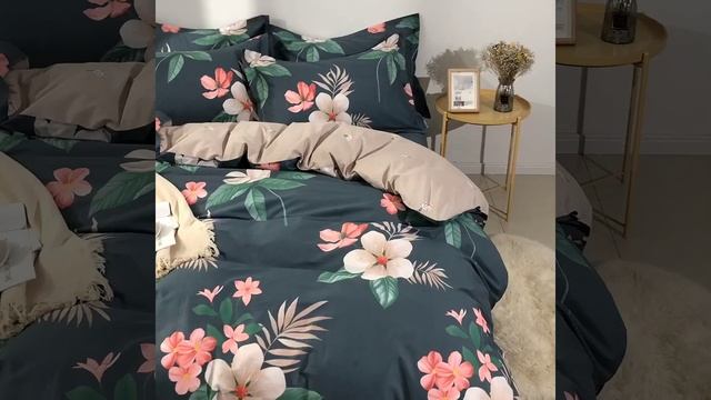 Floral Printing Super Soft Bedding Set 4 Pieces смотреть онлайн