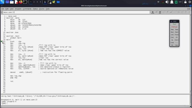 16. Data Display Debugger 3. Using DDD and Analyzing RAX Values смотреть онлайн