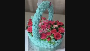 Торт 🎂корзинка с ручкой💞Подробное видео💞