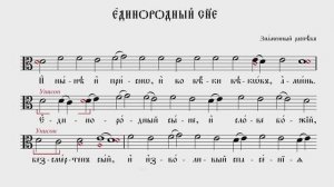 ЕДИНОРОДНЫЙ СЫНЕ | ЗНАМЕННЫЙ РАСПЕВ | ВАЛААМСКИЙ ОБИХОД #ноты #клирос #валаам