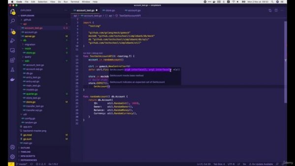 003 Mock DB for testing HTTP API in Go and achieve 100% coverage