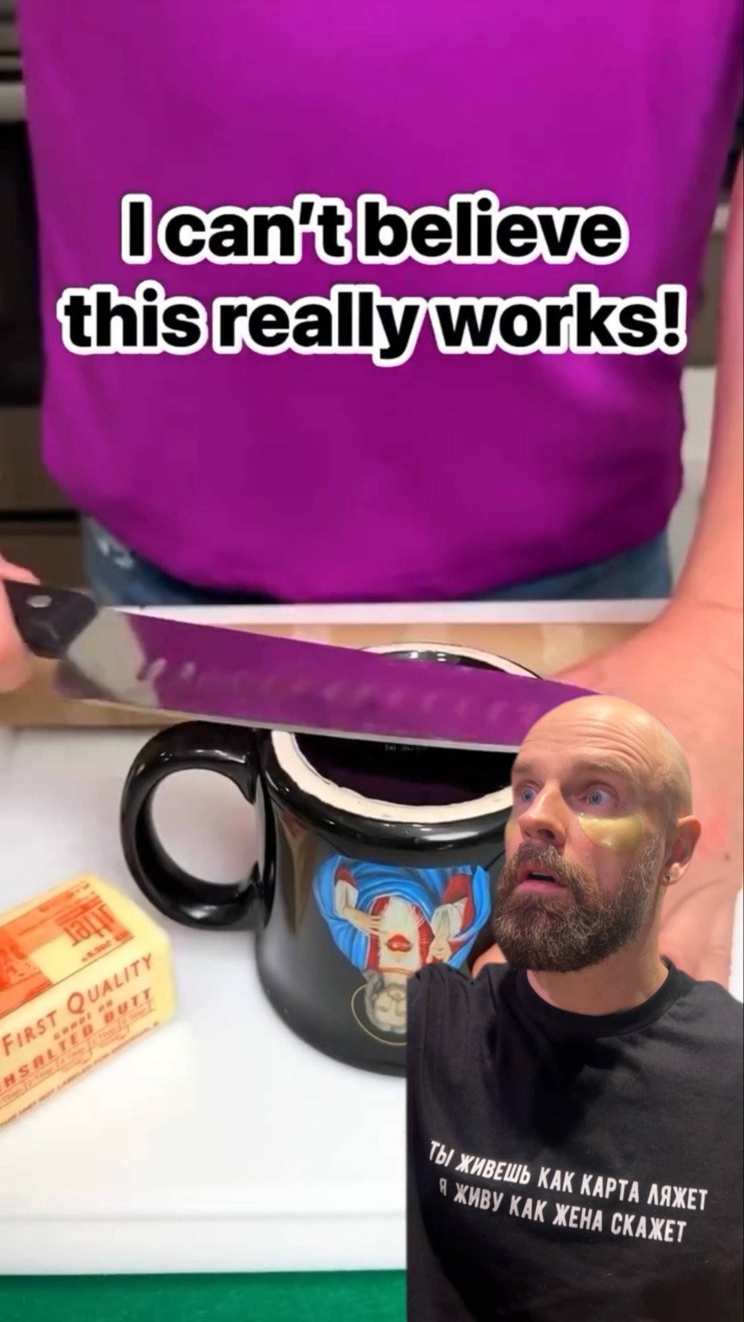 Почему я не знал об этом раньше??😱Супер способ по заточке ножей🔪 с помощью кружки ☕️ Распространи смотреть онлайн