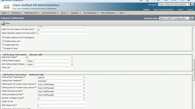 Adding MGCP gateway to CUCM 8.6 смотреть онлайн