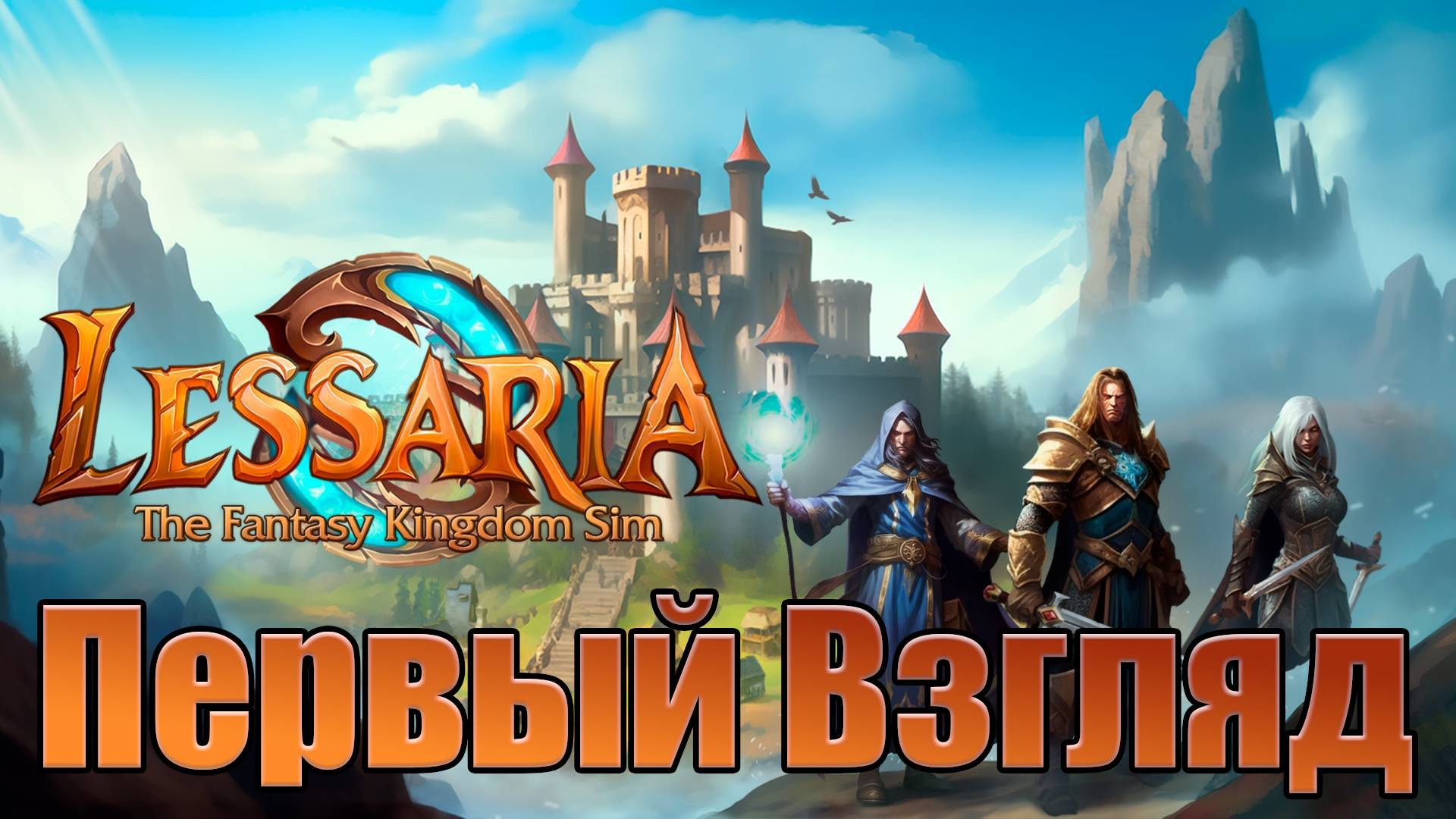 Lessaria: Fantasy Kingdom Sim. Первый взгляд. RTS в стиле Majesty! смотреть онлайн