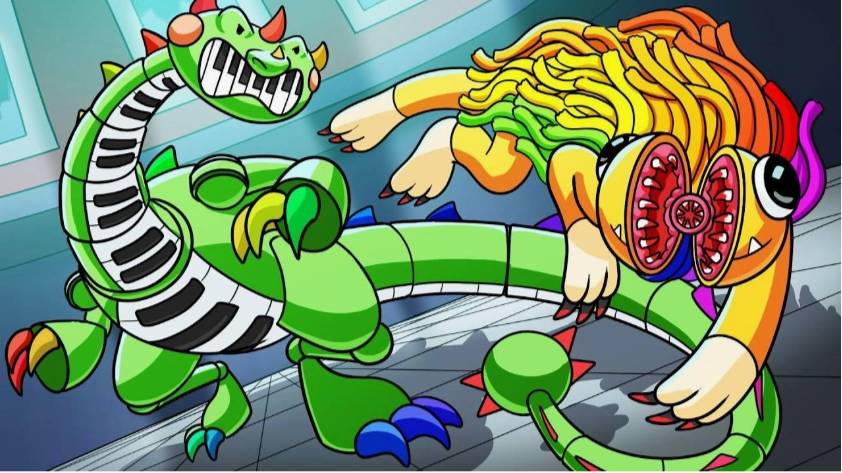 Ярнаби VS Пианозавр. Poppy Playtime 4.GameTooz