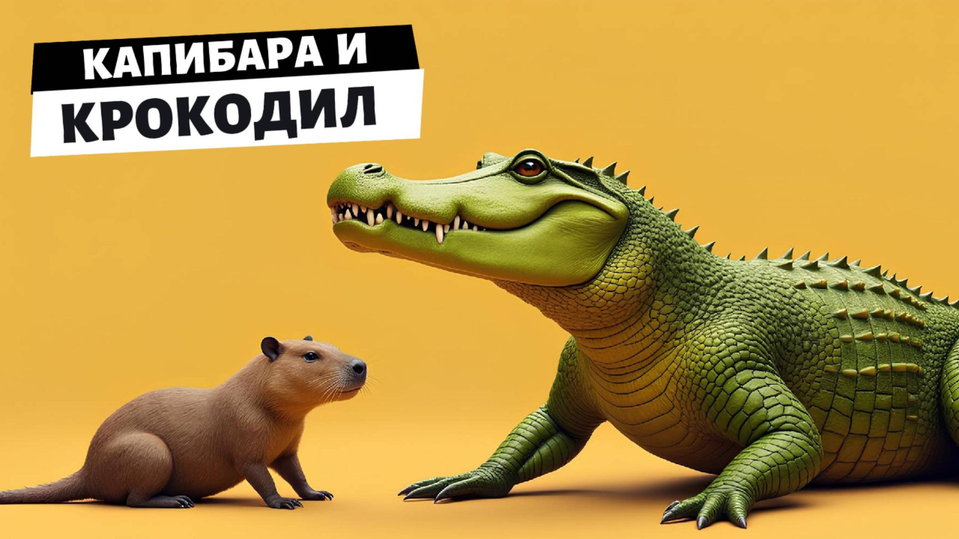 КАПИБАРА И КРОКОДИЛ смотреть онлайн