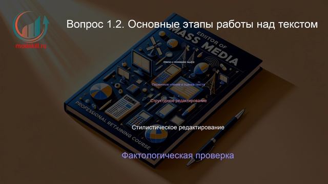 Редактор средств массовой информации. Лекция. Профессиональная переподготовка для всех!