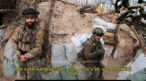 На видео, боец 2-го интернационально легиона рассказывает о тактике подрыва собственных позиций