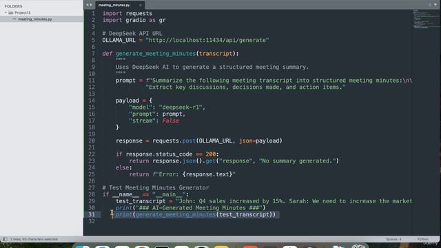 3 -Project 13 AI-Based Meeting Minutes Generator with DeepSeek AI смотреть онлайн