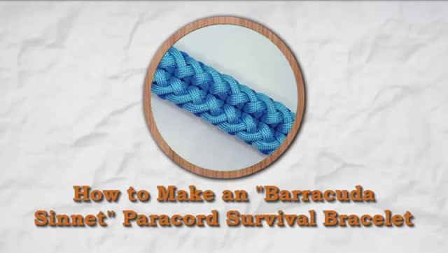 How to Make an Barracuda Sinnet Paracord Survival Bracelet BBKN paracord bracelet tutorial_270p_360p смотреть онлайн