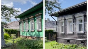 Полная малярная реставрация деревянного дома и забора.