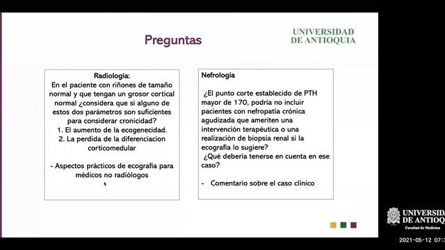 Estudio de Caso: Aproximación a la Disfunción Renal: Aguda VS Crónica - Dra. Camila Guerrero смотреть онлайн