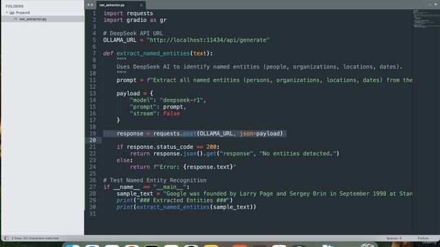 4 -Project 4 Named Entity Recognition (NER) Tool with DeepSeek AI смотреть онлайн