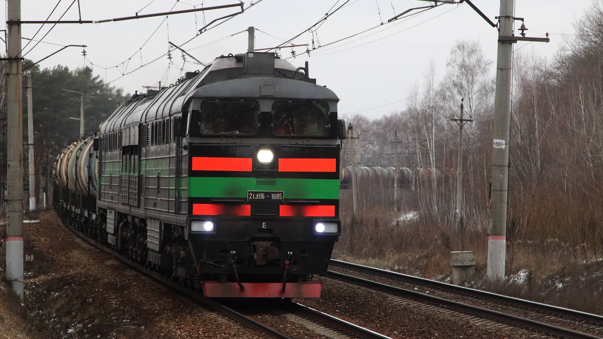 Поезда на Павелецком направлении Московской железной дороги. Перегон Ступино - Кашира. Февраль 2025 смотреть онлайн