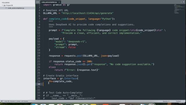1 -Project 16 Code Auto-Completer & Assistant with DeepSeek AI смотреть онлайн