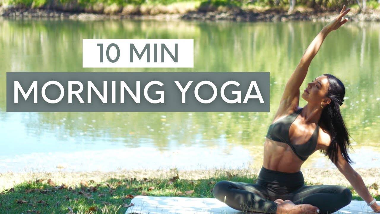Move with Nicole - 10 MIN MORNING YOGA FLOW || Stretch Routine To Wake Up & Feel Good смотреть онлайн