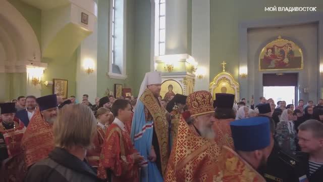 Владивосток ковчег со святыми мощами Георгия Победоносца 10.07.2023. смотреть онлайн