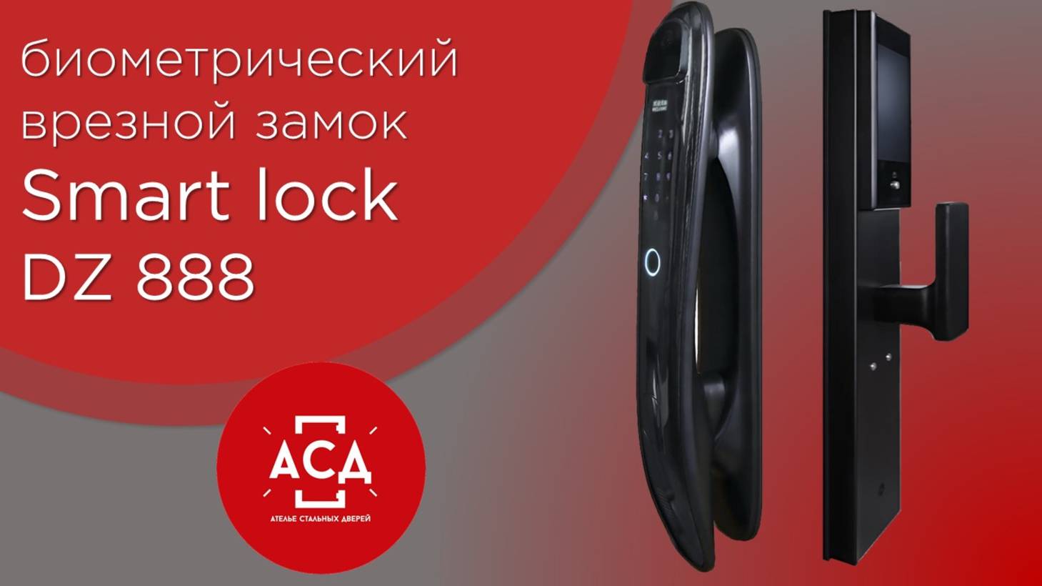 Обзор биометрического врезного замка Smart lock DZ 888 смотреть онлайн