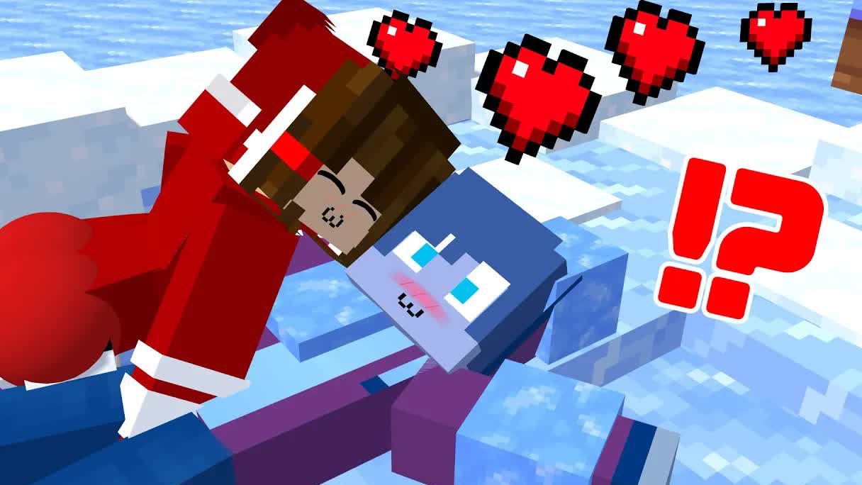 Подруга разморозила МЭЙЗЕНА поцелуем!? - Анимация для Майнкрафта