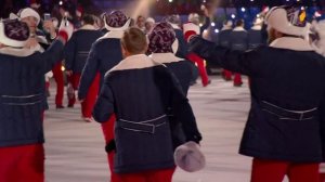 Выход спортсменов под Нас не догонят Remix на открытии Олимпийских игр 2014