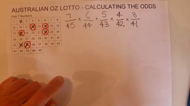 How to Calculate the Odds of Winning Australian Oz Lotto - Step by Step Instructions - Tutorial смотреть онлайн