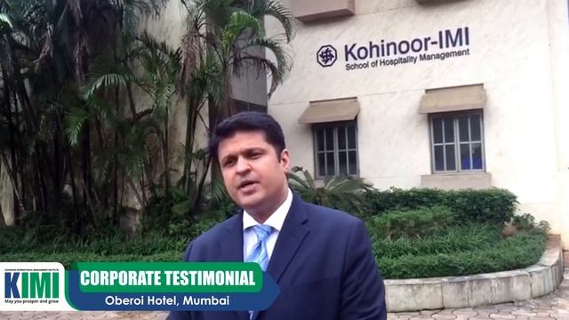Kohinoor IMI School of Hospitality Management Placement Recruiter - Oberoi Group of Hotels смотреть онлайн