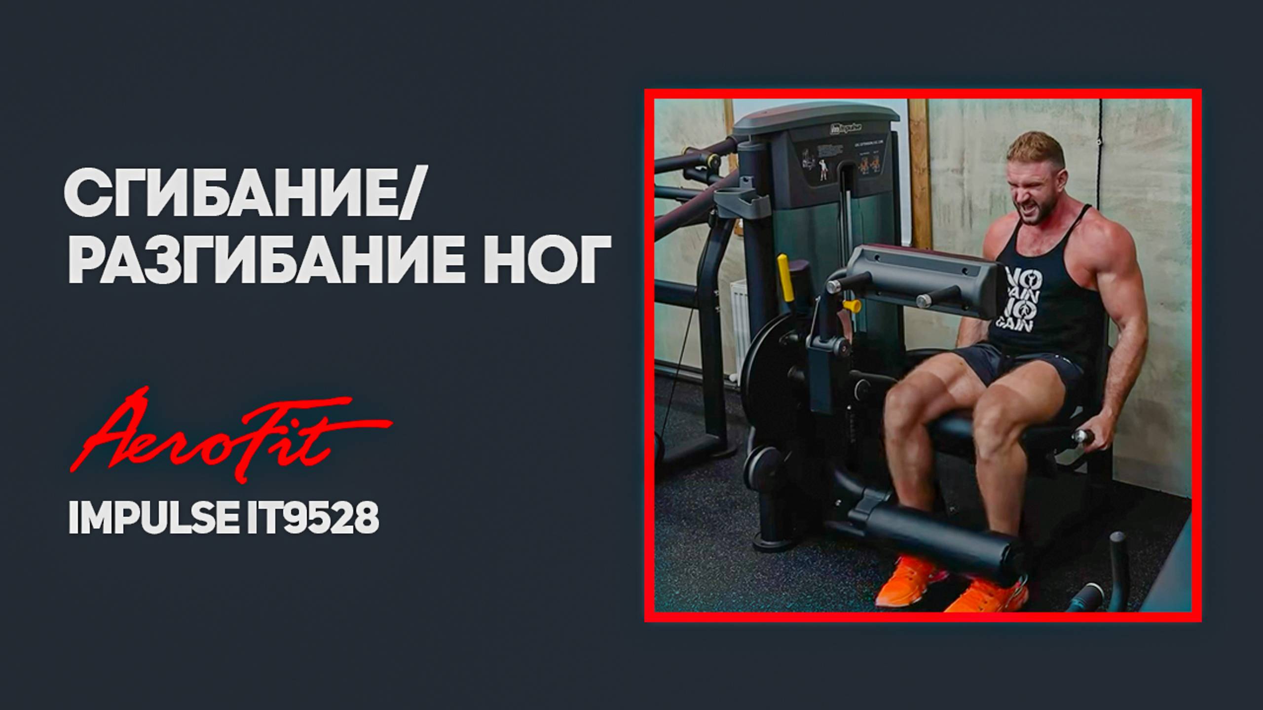 Сгибание / разгибание ног, профессиональный тренажер Impulse IT9528 смотреть онлайн