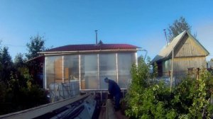 01 08 18г изготовление бруса для новой теплицы.