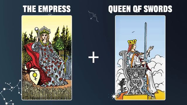 The Empress & Queen of Swords 💡TAROT CARD COMBINATION AND MEANING смотреть онлайн