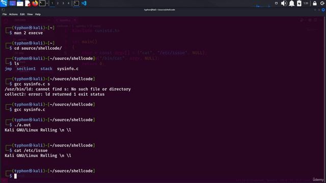 24. Execve Syscall Technique (Gaining Shell) 1. Execve Syscall with C смотреть онлайн