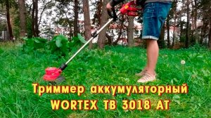 WORTEX ТВ 3018 АТ Триммер аккумуляторный