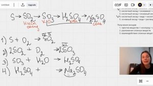Решение цепочки превращений по химии