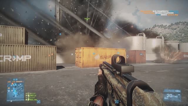 Вечерний Battlefield # 43. Battlefield 3. Остров Харк - штурм. Игра по сети. смотреть онлайн