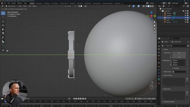 Deform objects with LATTICE MODIFIER in Blender EASY смотреть онлайн