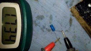 Проверка ёмкости мультиметром.