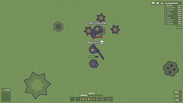 MOOMOO.IO - DEFEATING AUTO HEALERS! KILLING HACKERS WITH GOLDEN WEAPONS! (Moomoo.io Gameplay)