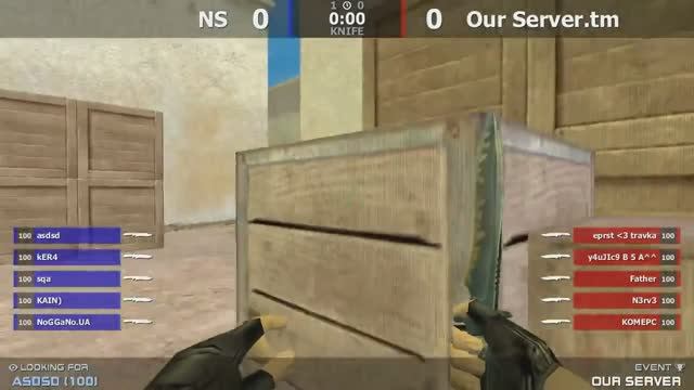 Stream cs 1.6 // NS -vs- Our Server.tm // Final our server cup @ by kn1fe смотреть онлайн